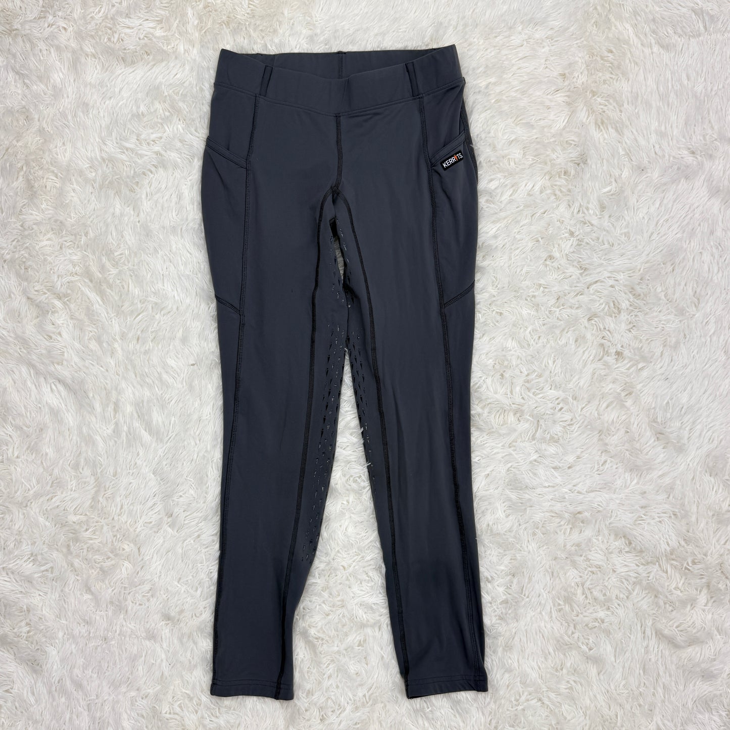 Women’s Large Grey Kerrits Full Seat Horseback Riding Tights