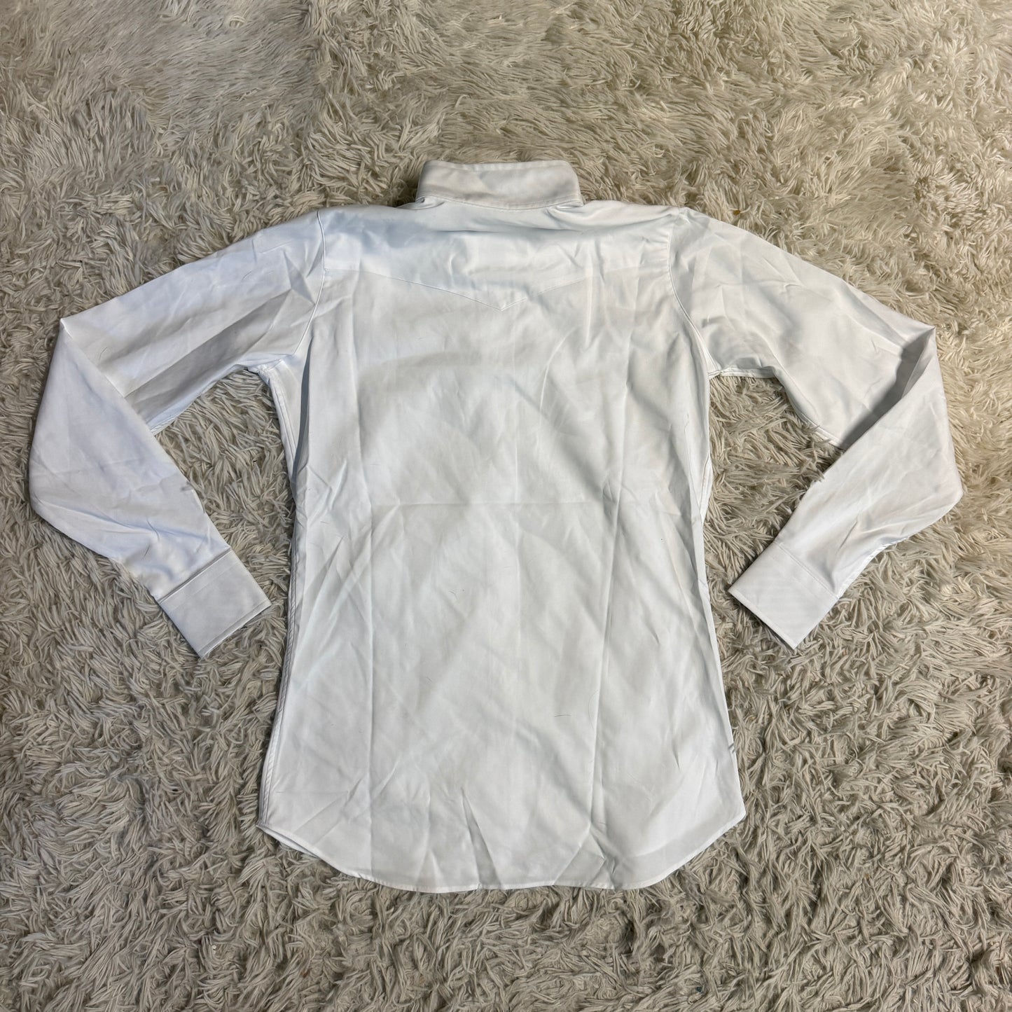 New Child’s Size 16 White Essex Classics Long Sleeve Horseback Riding Show Shirt
