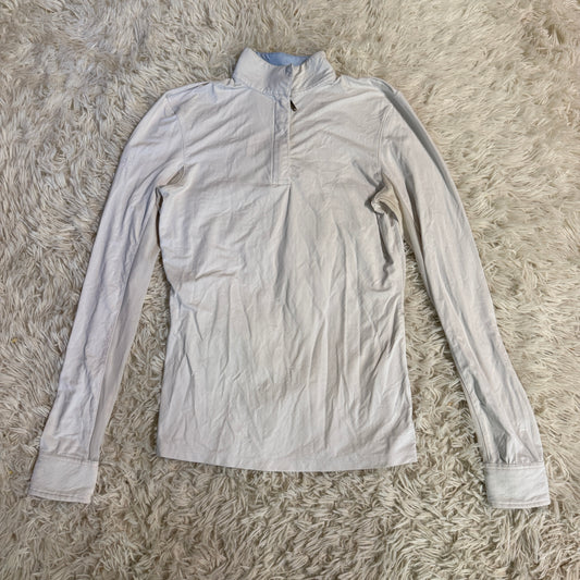 Women’s Small White Kastel Denmark Long Sleeve Horseback Riding Show Shirt