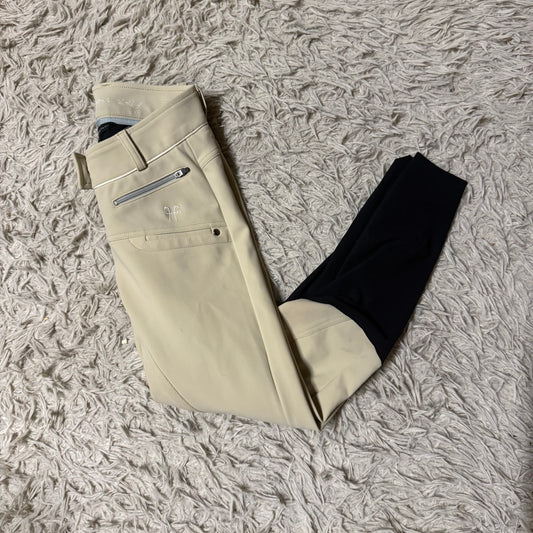 Women’s XS Tan Horse Pilot Knee Patch Horseback Riding Breeches