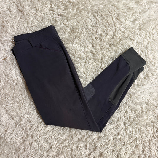 Women’s Size 36L Grey Smartpak Knee Patch Horseback Riding Breeches