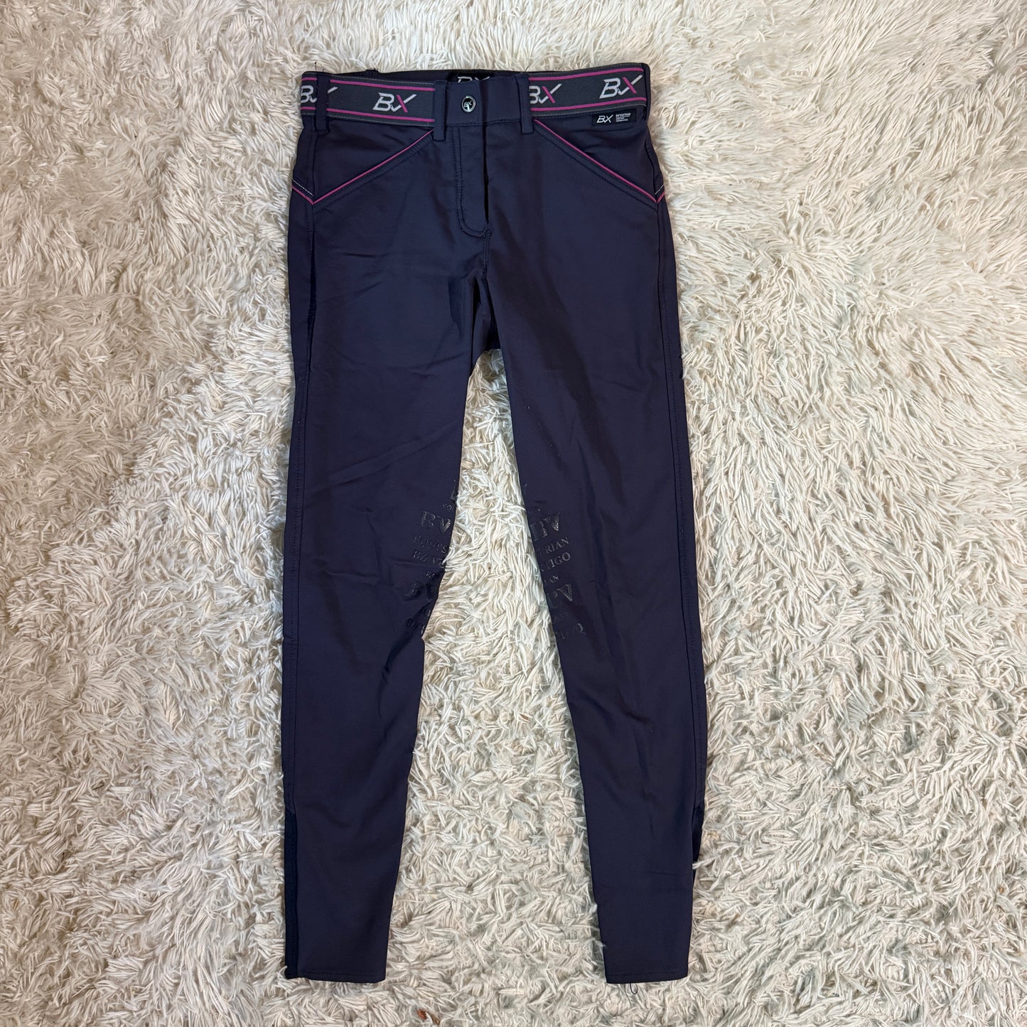Women’s Size 22R Navy B Vertigo Knee Patch Horseback Riding Breeches