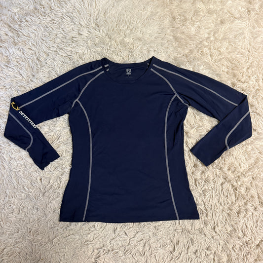 Women’s Medium Navy Noble Long Sleeve Horseback Riding Sunshirt