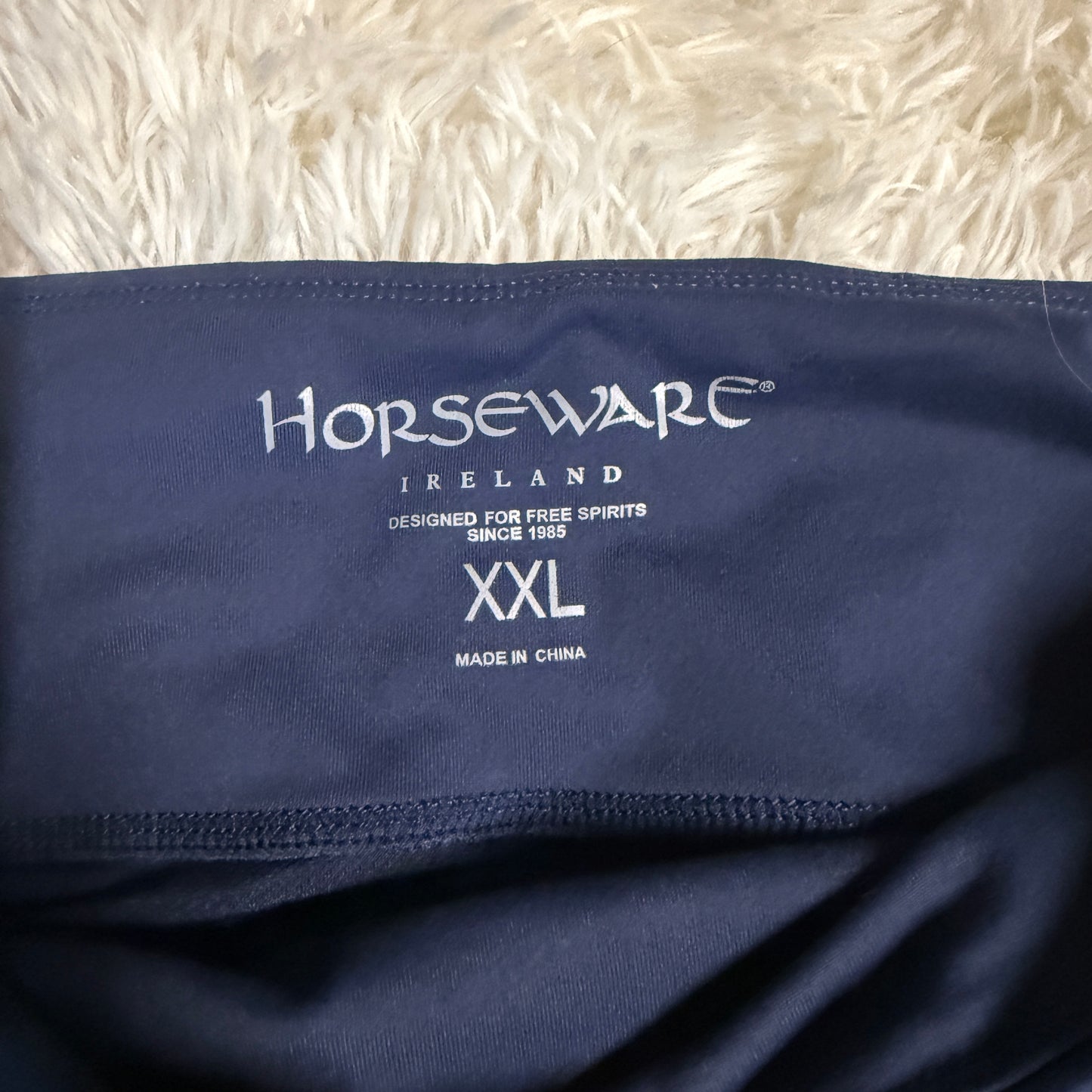 Women’s XXL Navy Horseware Knee Patch Horseback Riding Tights Breeches