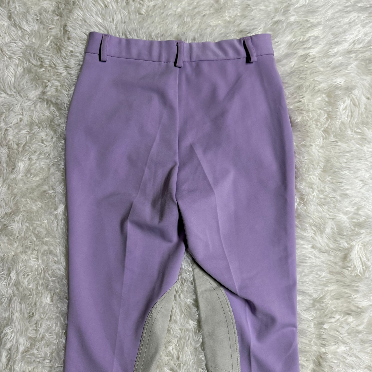 Women’s Size 26R Purple Anne’s Equestrian Apparel Knee Patch Horseback Riding Breeches