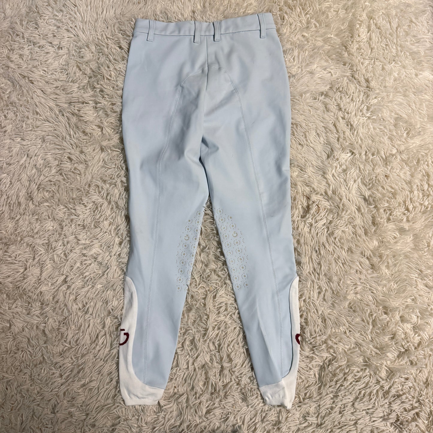 Child’s Size 12R Blue Cavalleria Toscana Knee Patch Horseback Riding Breeches