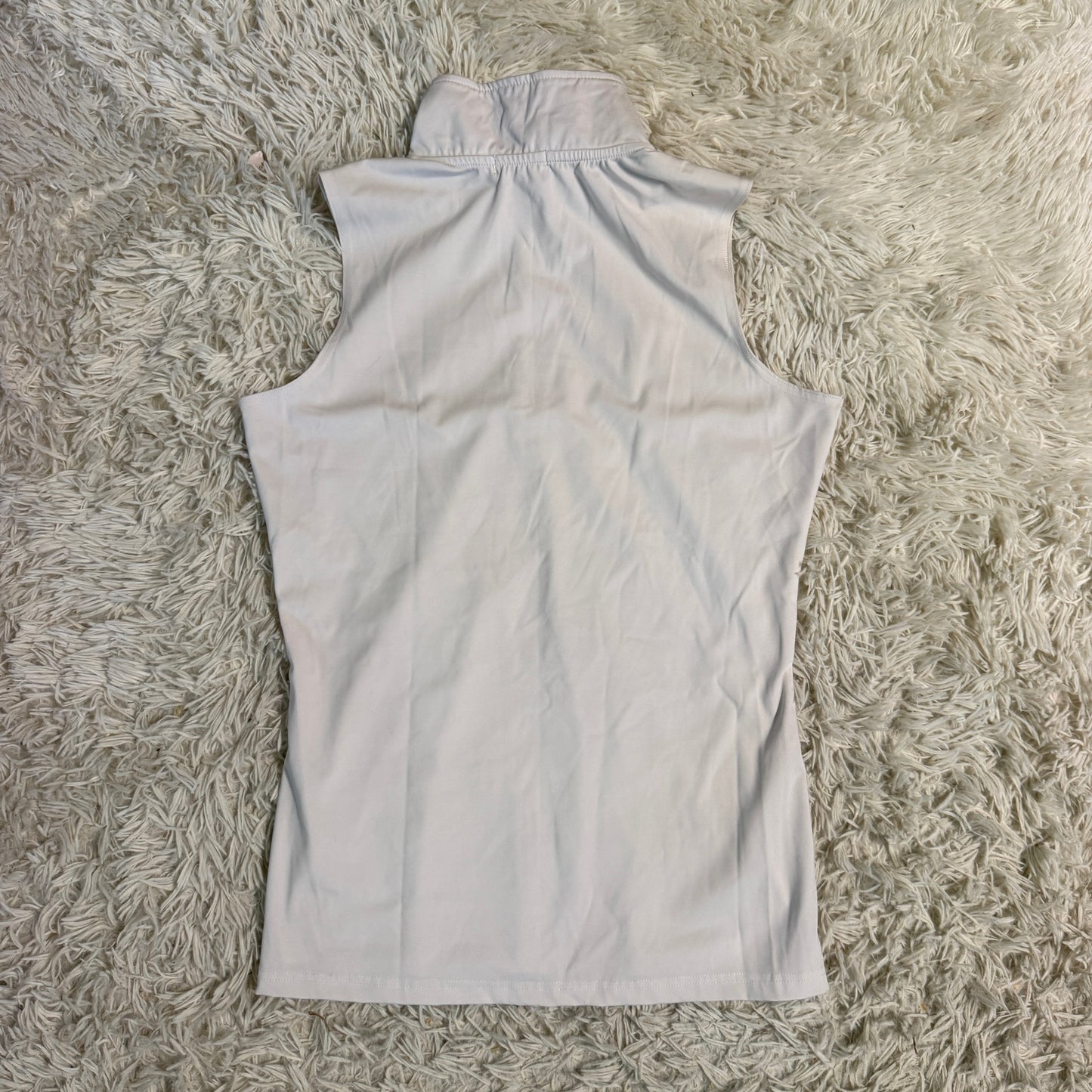 Women’s Medium White Clovis Short Sleeve Horseback Riding Sunshirt