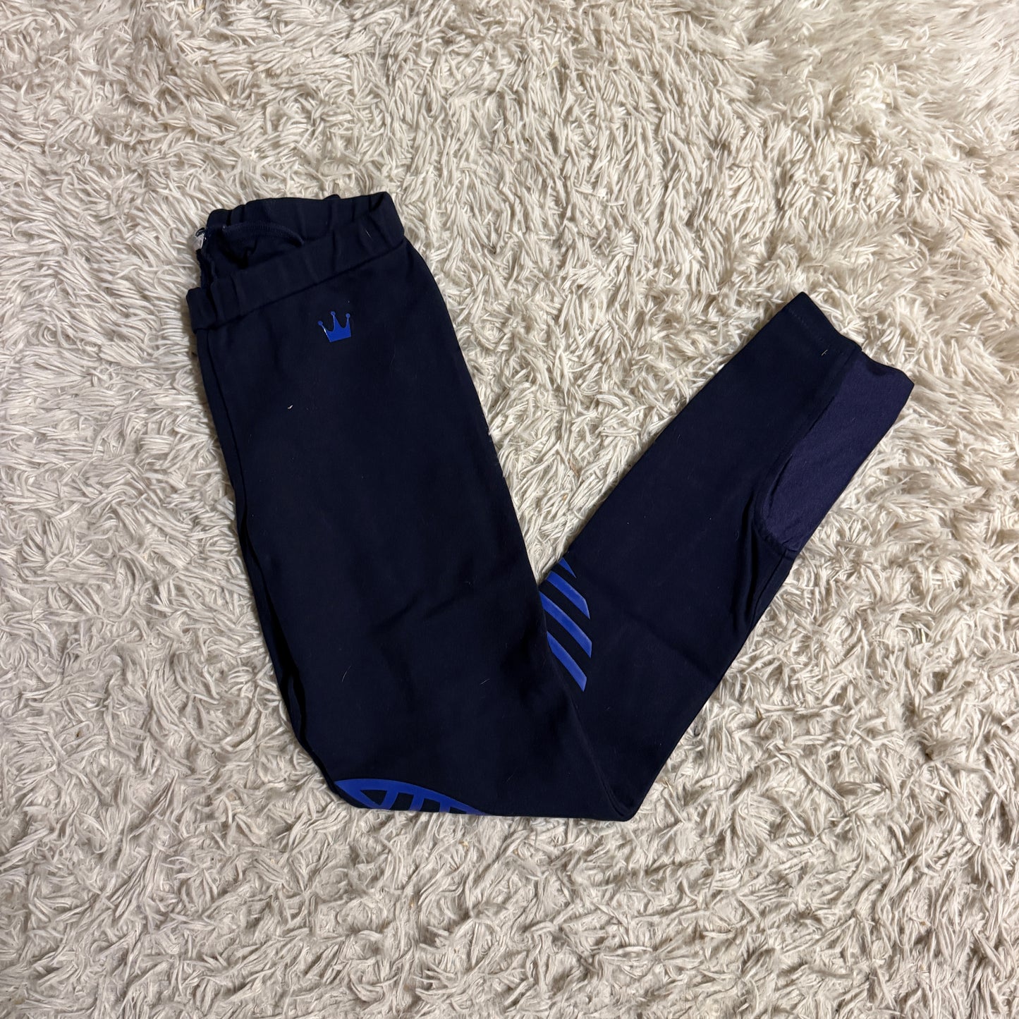 Child’s Size 12R Navy HR Farm Knee Patch Horseback Riding Breeches