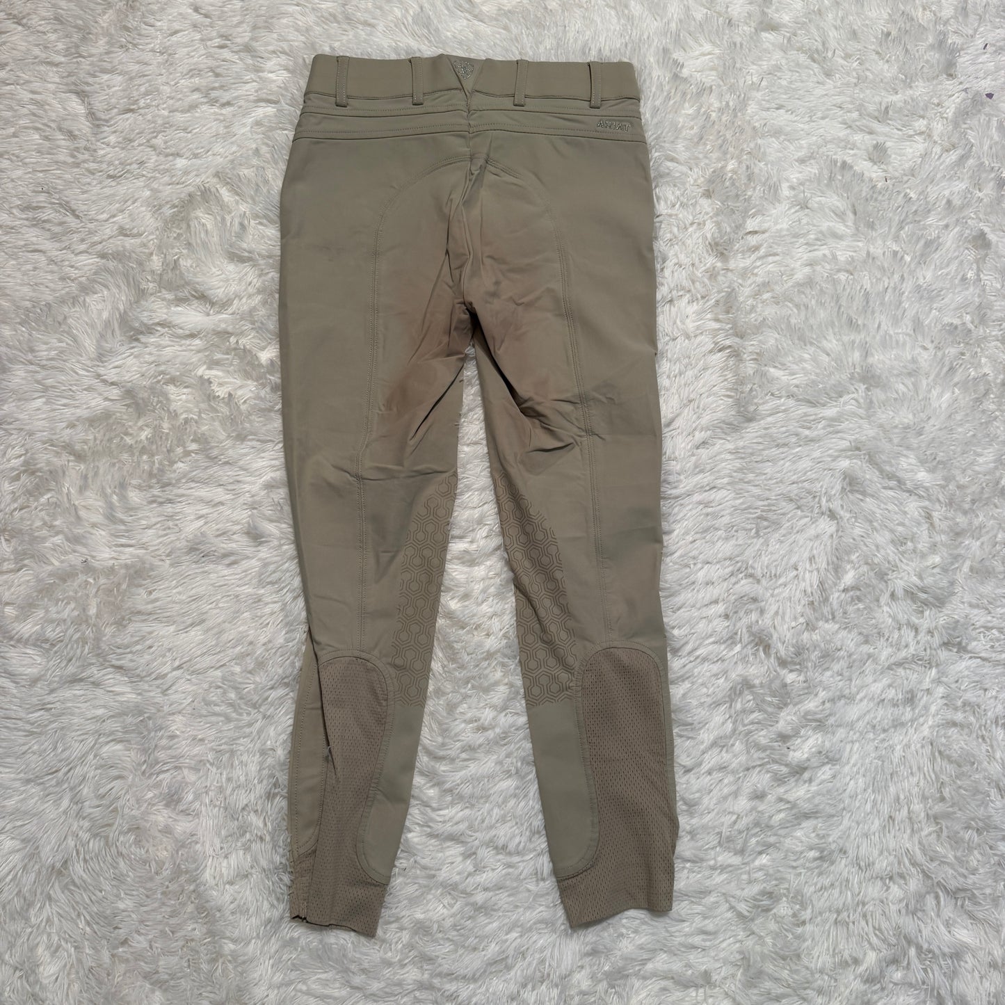 Child’s Size 14R Tan Ariat Knee Patch Horseback Riding Breeches