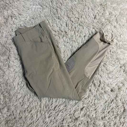 Women’s Size 32R Tan Smartpak Piper Knee Patch Horseback Riding Breeches