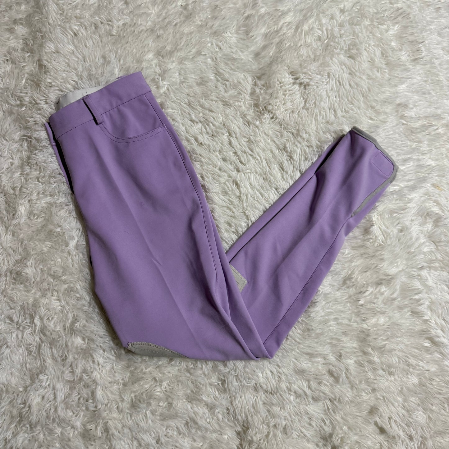 Women’s Size 26R Purple Anne’s Equestrian Apparel Knee Patch Horseback Riding Breeches