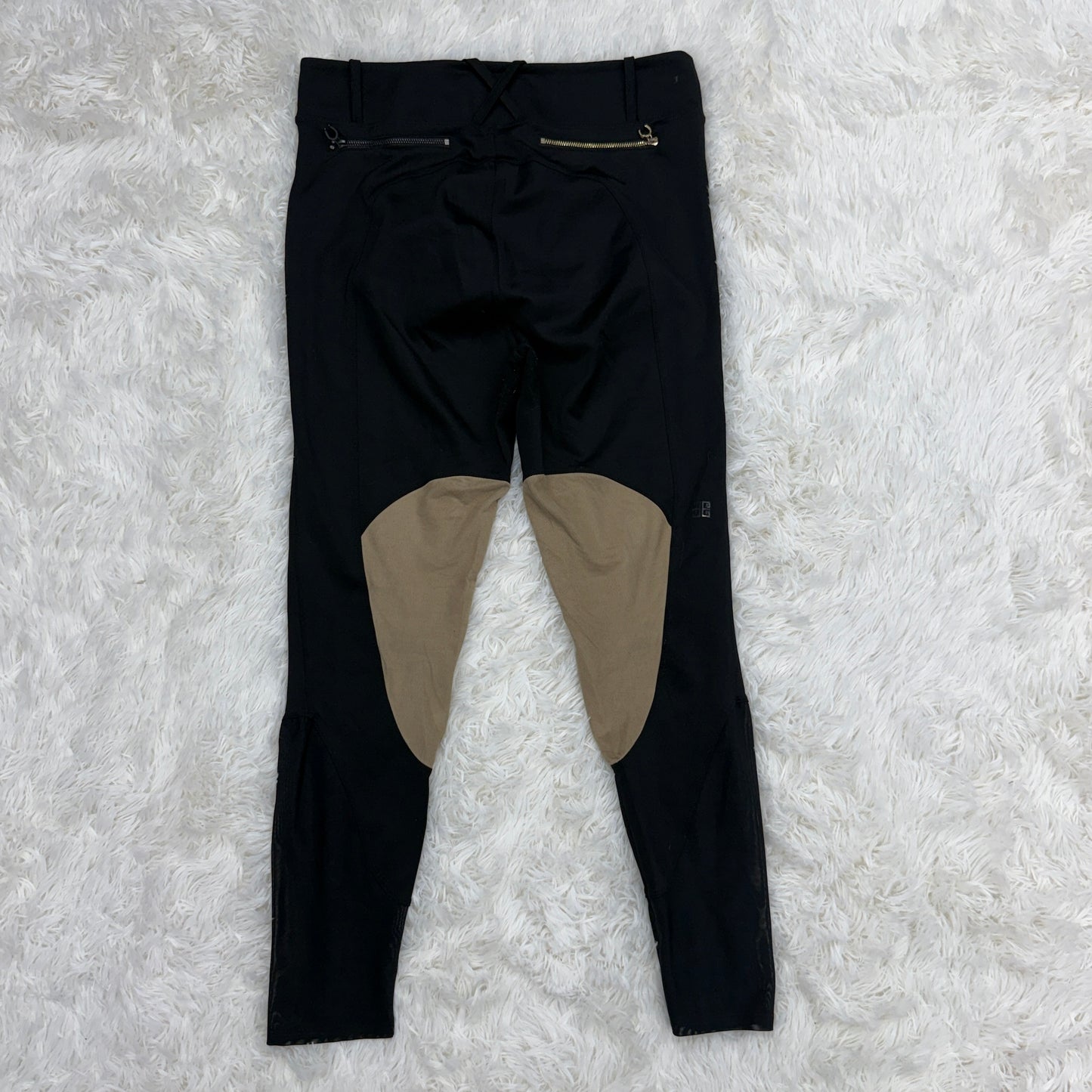 Women’s XL Black Euphoric Equestrian Knee Patch Horseback Riding Breeches