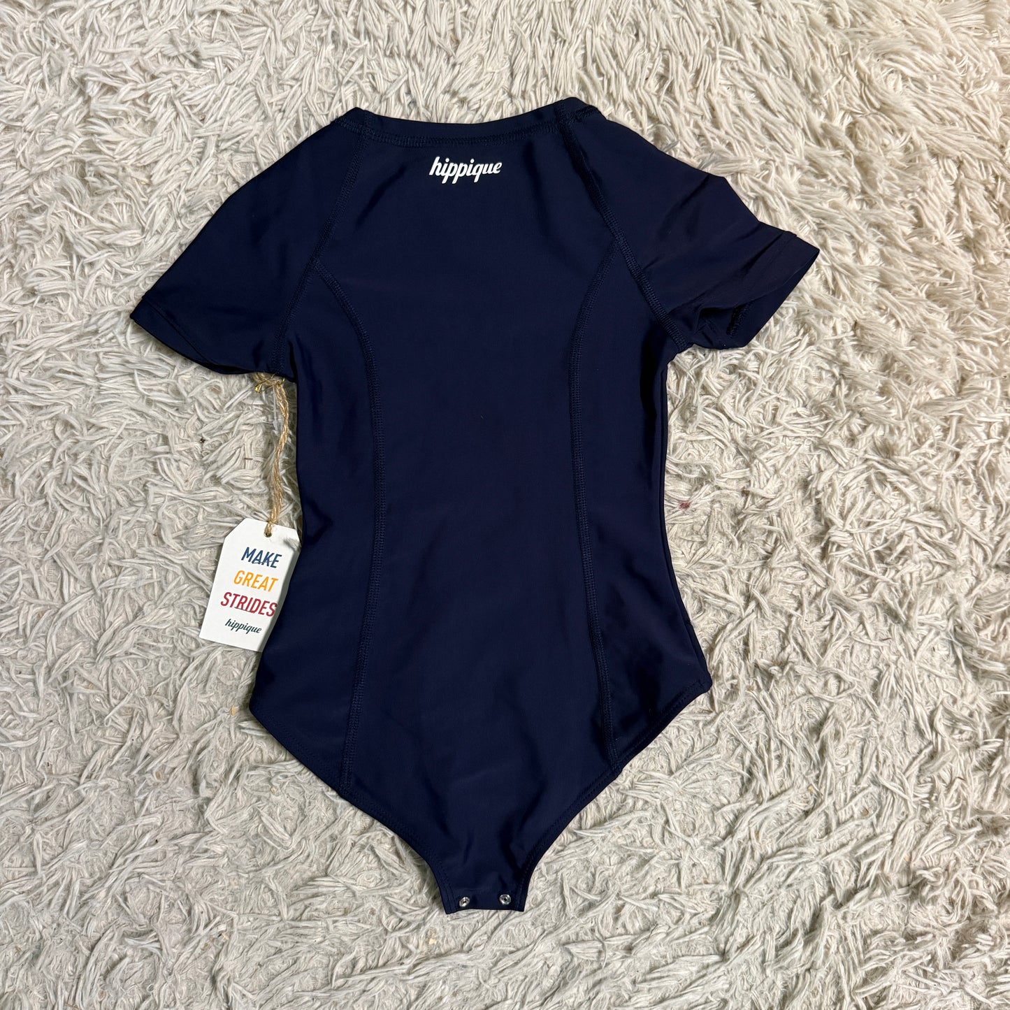 New Child’s Small Navy Sarm Hippique Short Sleeve Horseback Riding Sunshirt