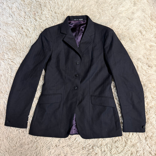 Women’s Size 12R Black Heythrop Wool Horseback Riding Show Coat