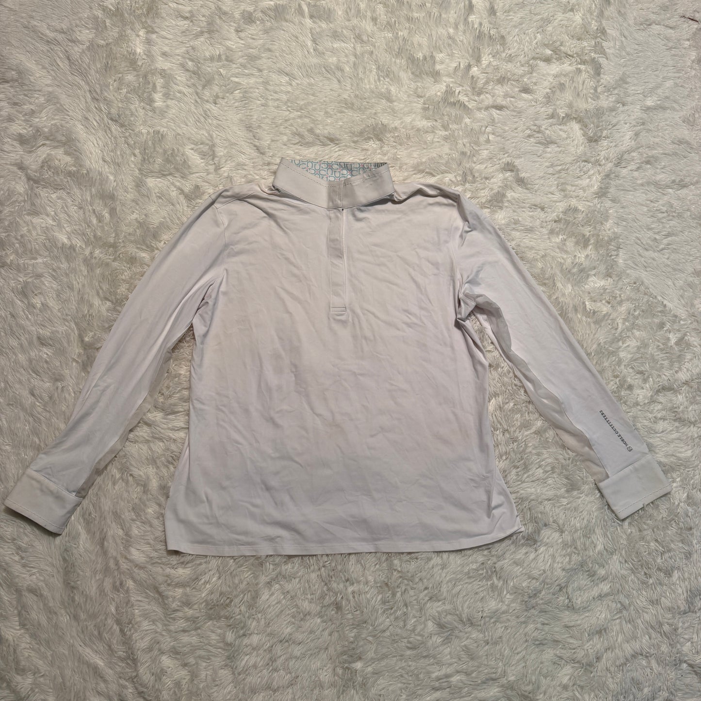 Women’s XL White Noble Long Sleeve Horseback Riding Show Shirt