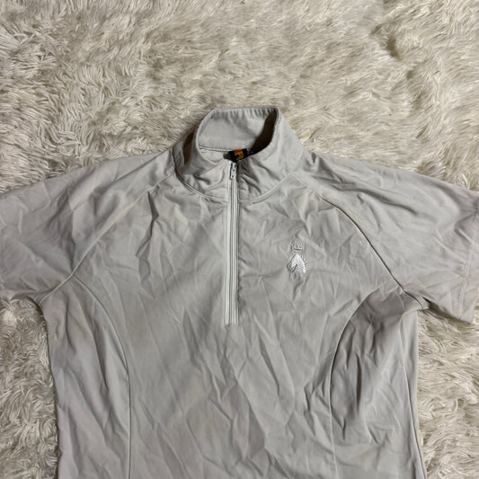 Women’s Small White HR Farm Short Sleeve Horseback Riding Sunshirt