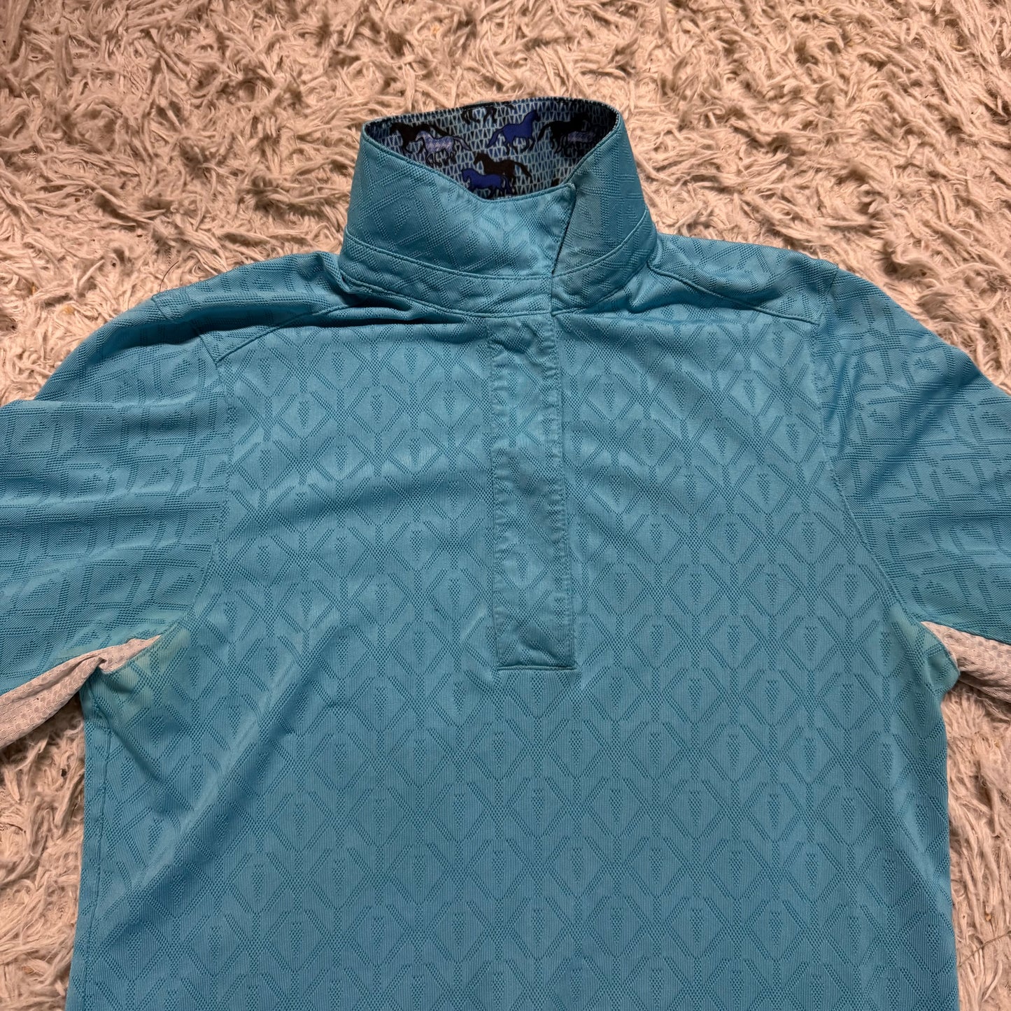 Women’s XS Blue Kerrits Long Sleeve Horseback Riding Sunshirt