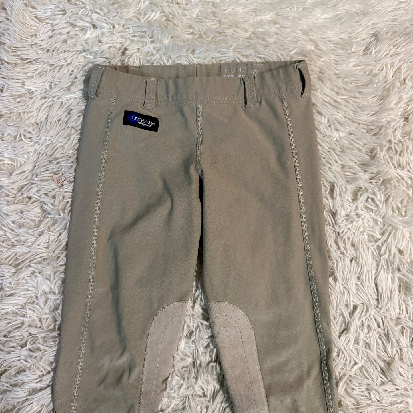 Child’s Medium Tan Irideon Knee Patch Horseback Riding Tights
