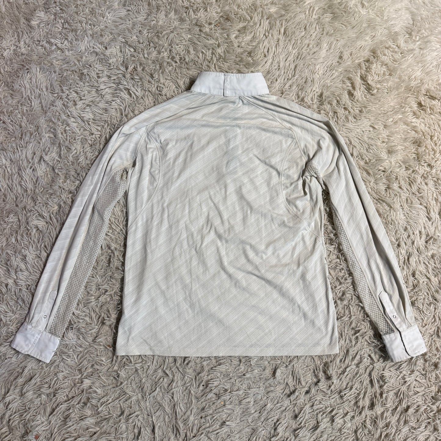 Women’s XL White Ariat Long Sleeve Horseback Riding Show Shirt