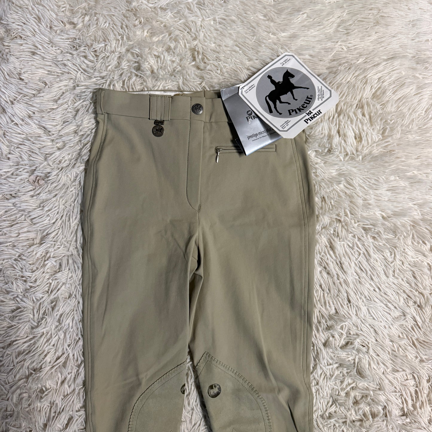 New Women’s Size 22R Tan Pikeur Knee Patch Horseback Riding Breeches