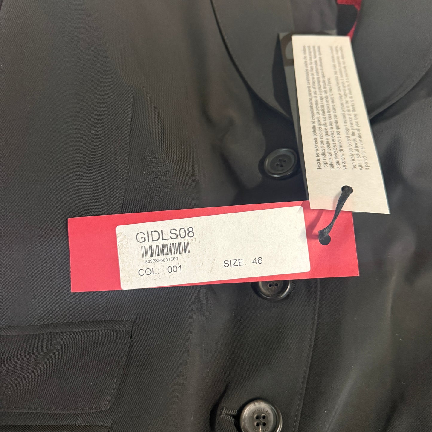 New Black IT46 Cavalleria Toscana Horseback Riding Show Coat