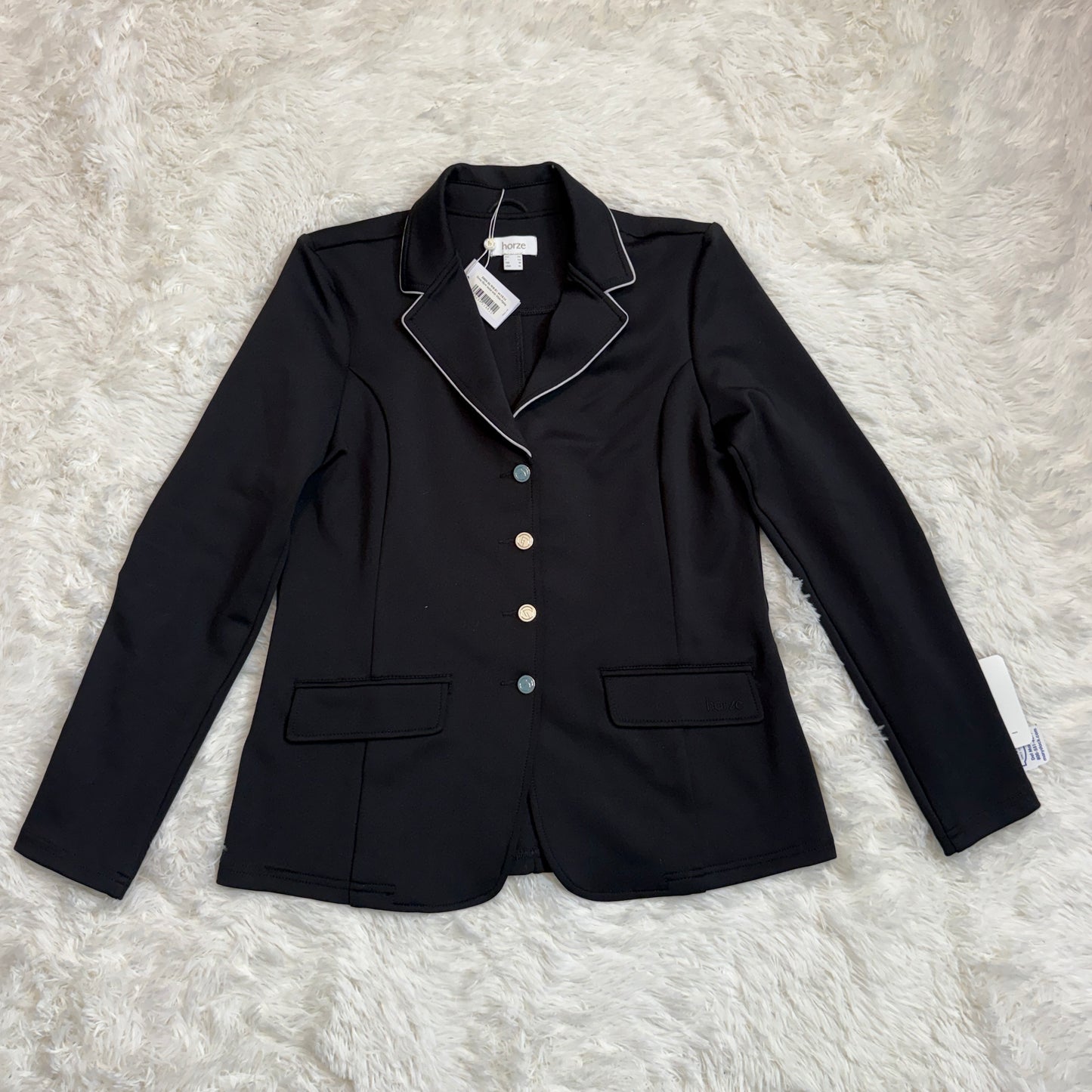 New Women’s Size 14R Black Horze Horseback Riding Show Coat