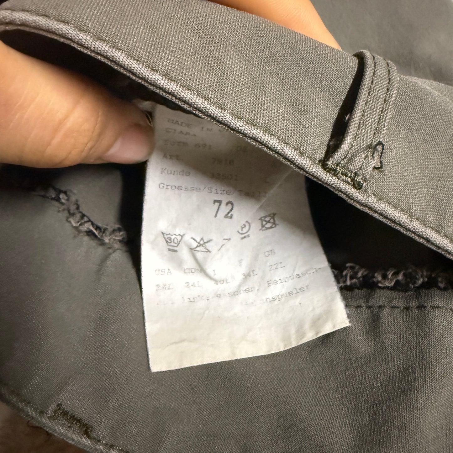 Women’s Size 24L Khaki Pikeur Knee Patch Horseback Riding Breeches