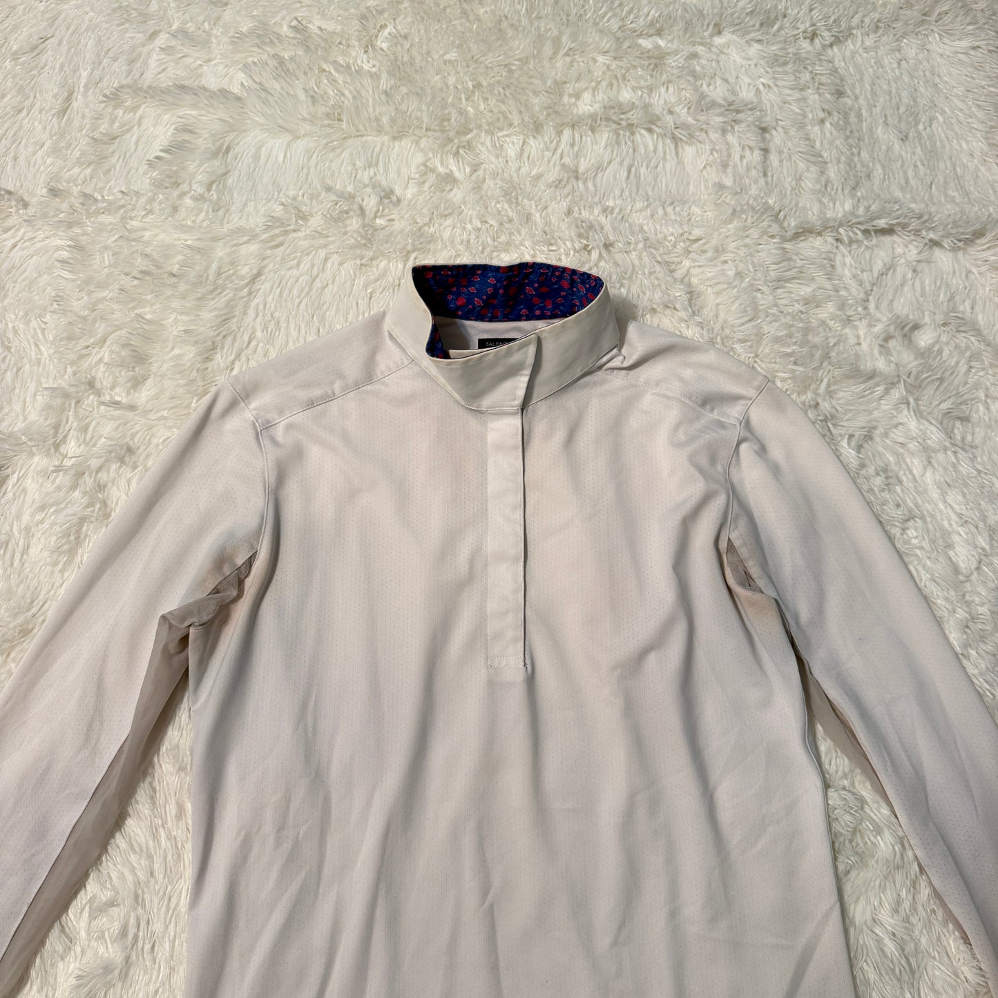 Women’s Medium White Beacon Hill Long Sleeve Horseback Riding Show Shirt