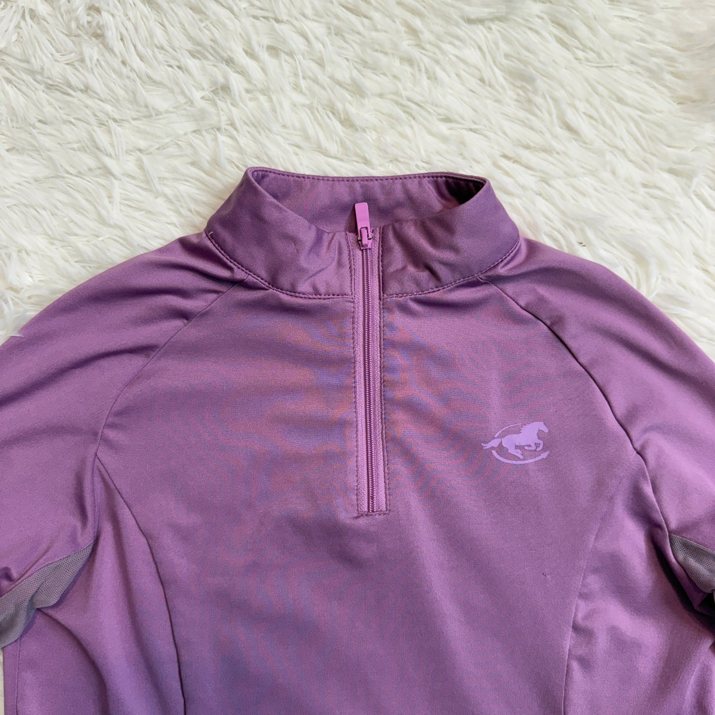 Child’s Small Purple Smartpak Long Sleeve Horseback Riding Sunshirt