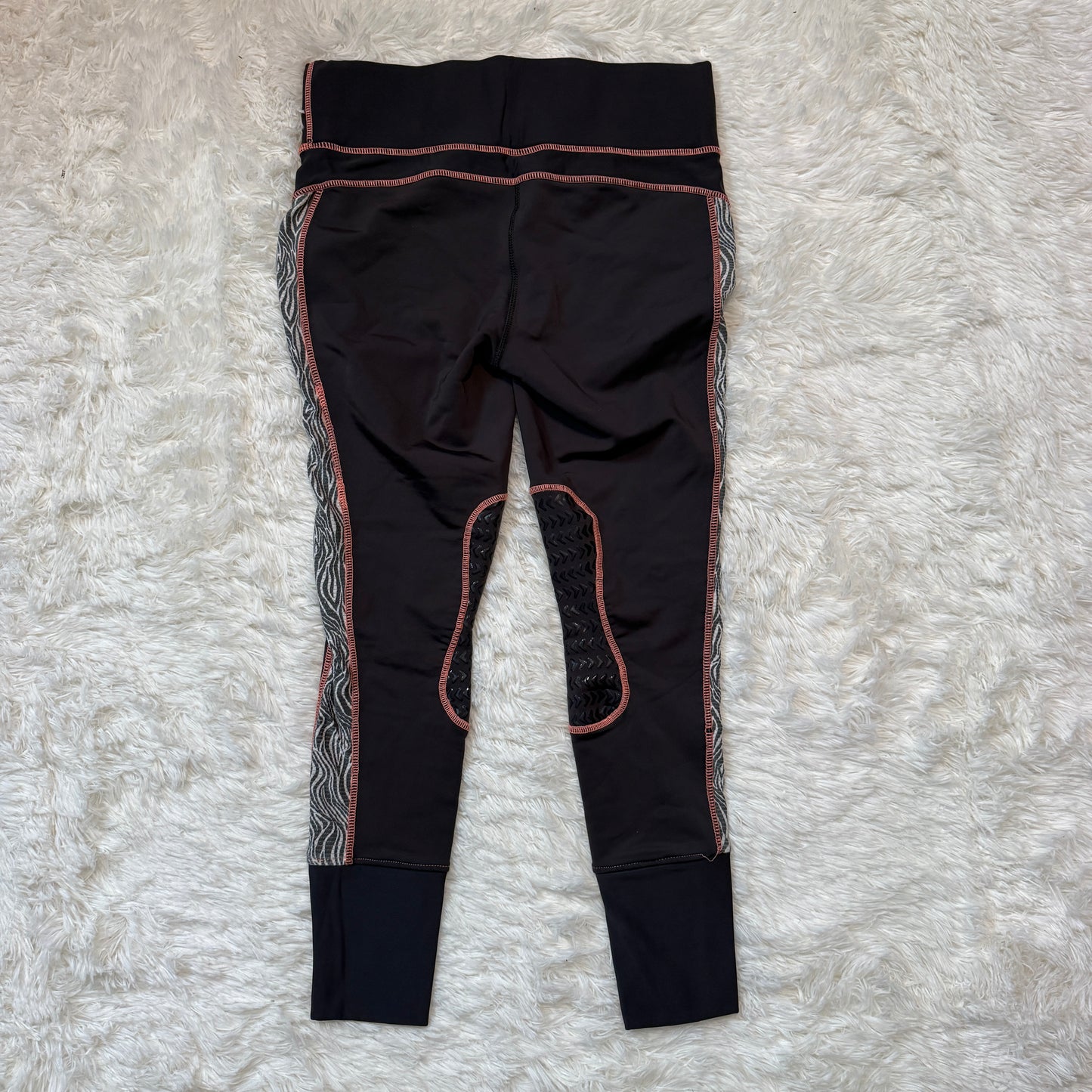 Women’s Large Grey Tuffrider Knee Patch Horseback Riding Tights