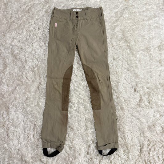 Child’s Size 14R Tan Tailored Sportsman Knee Patch Horseback Riding Jodphurs