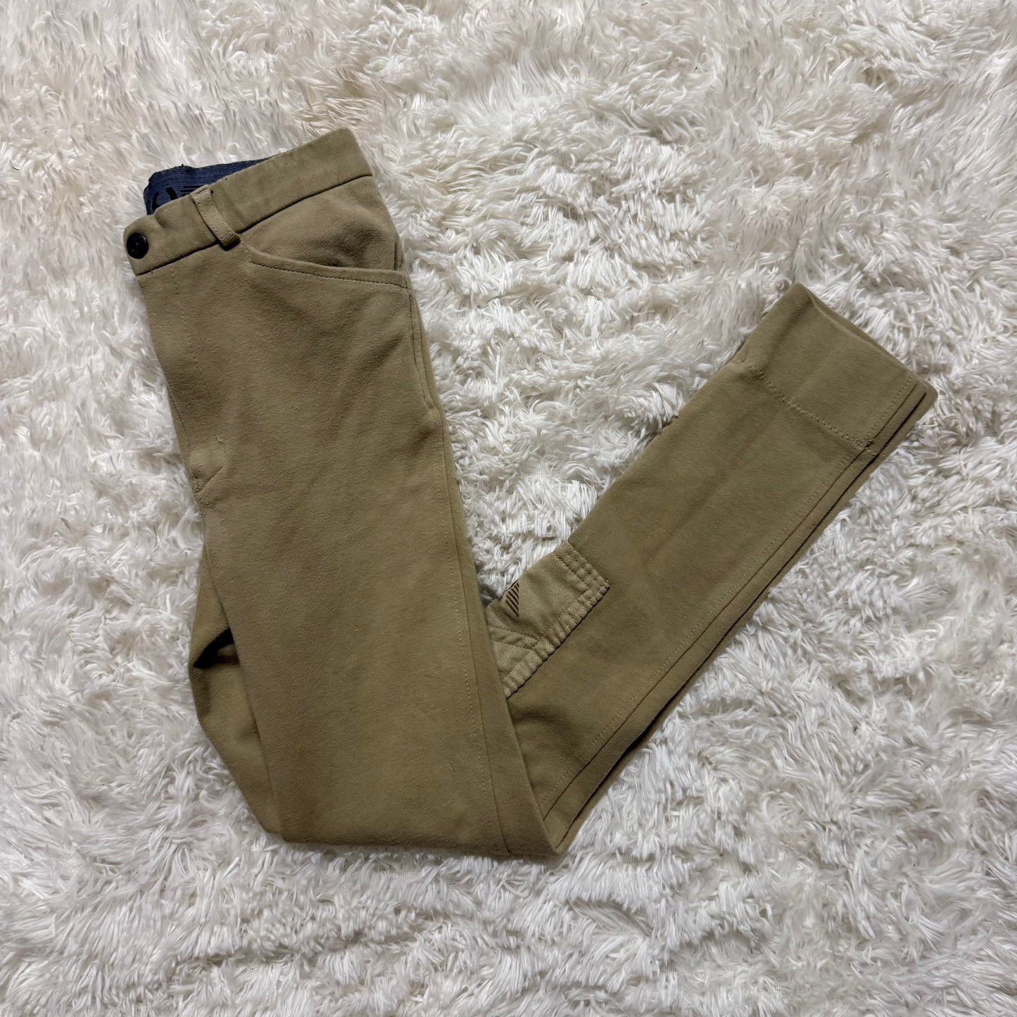 Boy’s Size 12 Tan TuffRider Knee Patch Horseback Riding Jodphur Breeches
