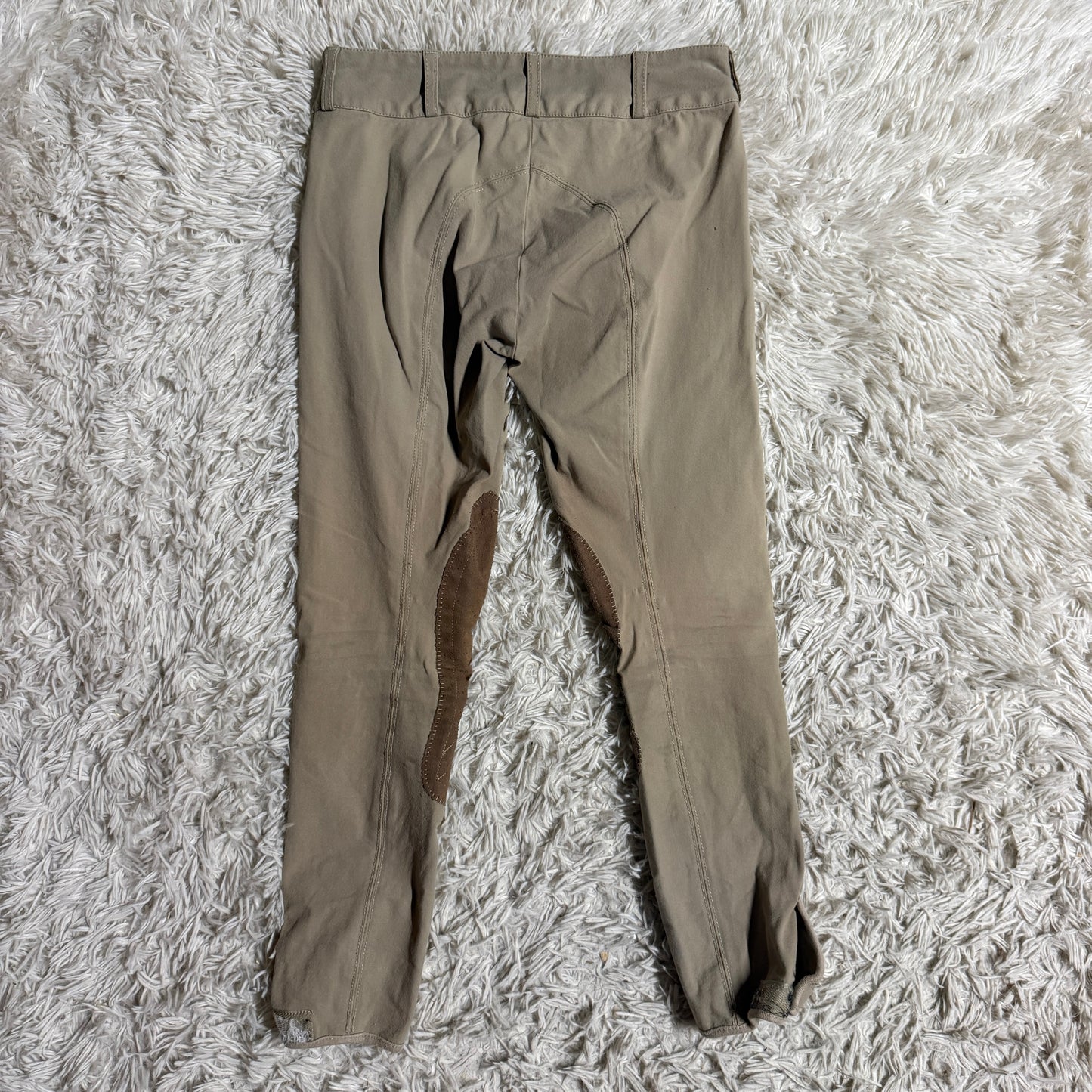 Women’s Size 24R Tan Shires Knee Patch Horseback Riding Breeches