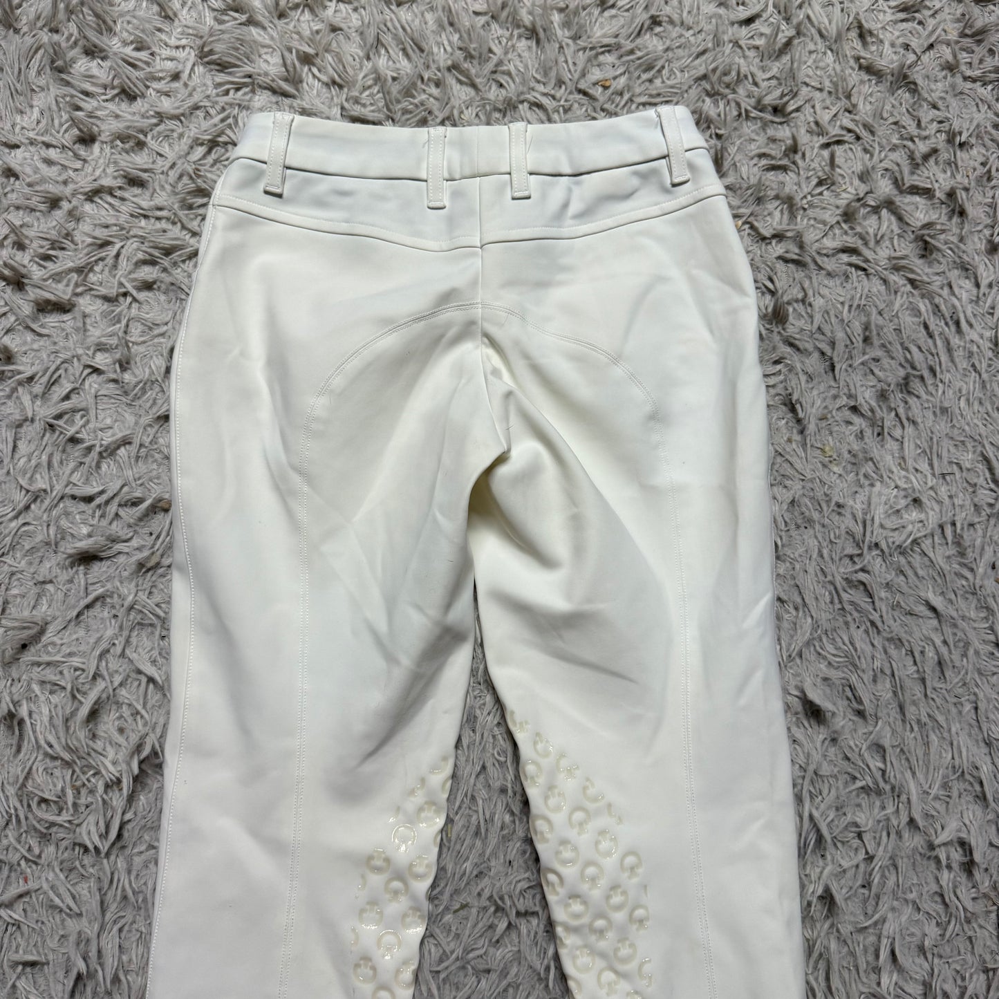 Women’s Size IT36 White Cavalleria Toscana Knee Patch Horseback Riding Breeches