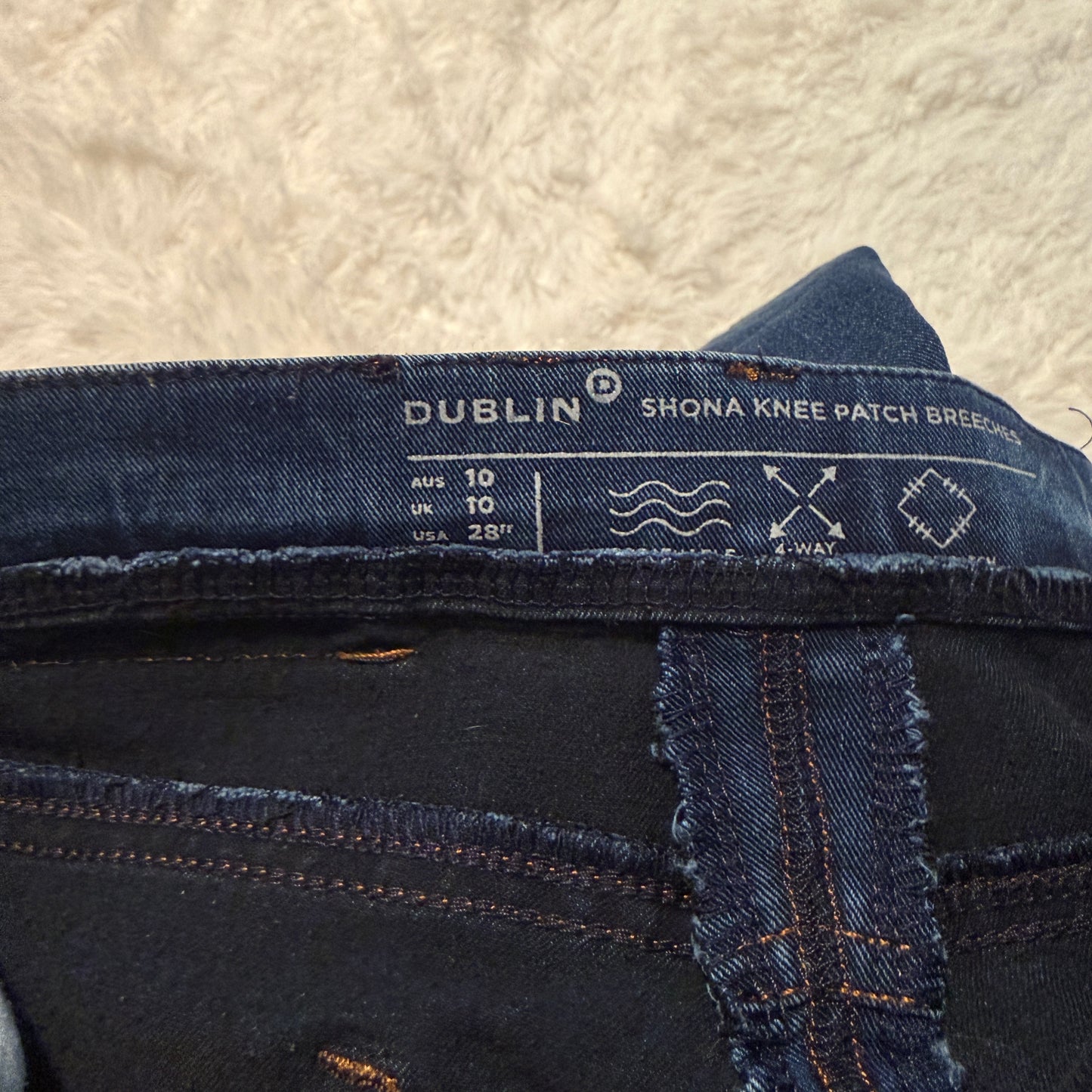 Women’s Size 28R Jean Dublin Knee Patch Horseback Riding Breeches