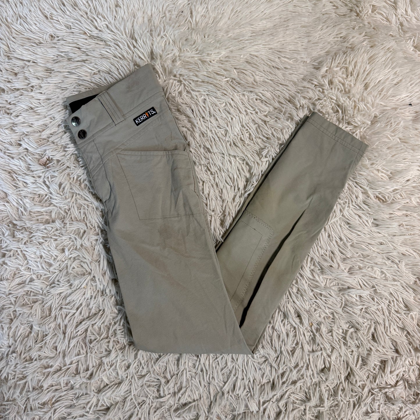 Child’s Large Tan Kerrits Knee Patch Horseback Riding Breeches