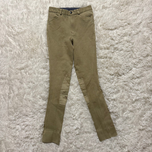 Boy’s Size 12 Tan TuffRider Knee Patch Horseback Riding Jodphur Breeches