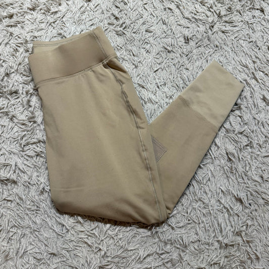 Women’s Size 1X Tan Dover Riding Sport Knee Patch Horseback Riding Winter Tights