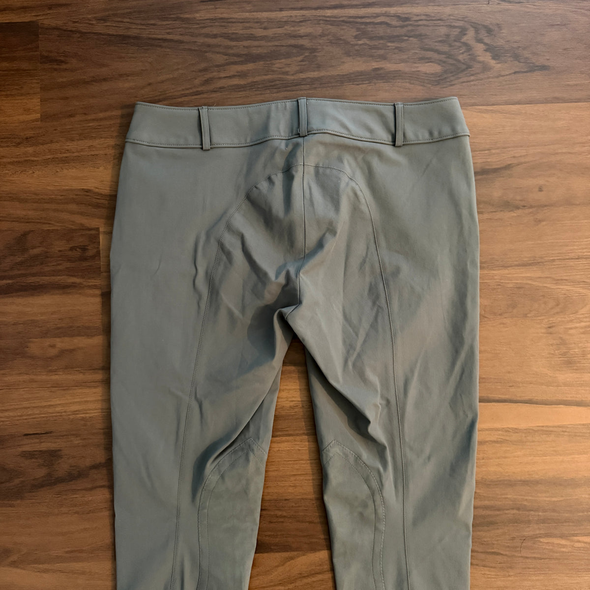 Women’s Size 34L Grey Tailored Sportsman Knee Patch Horseback Riding Breeches