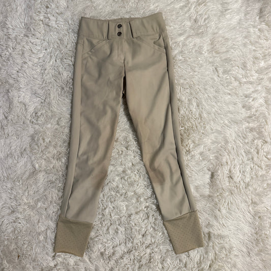 Child’s 10-11 Years Tan Kismet Knee Patch Horseback Riding Breeches