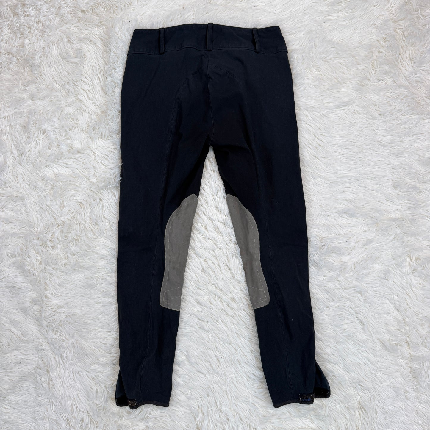 Women’s Size 26R Black Tailored Sportsman Knee Patch Horseback Riding Breeches