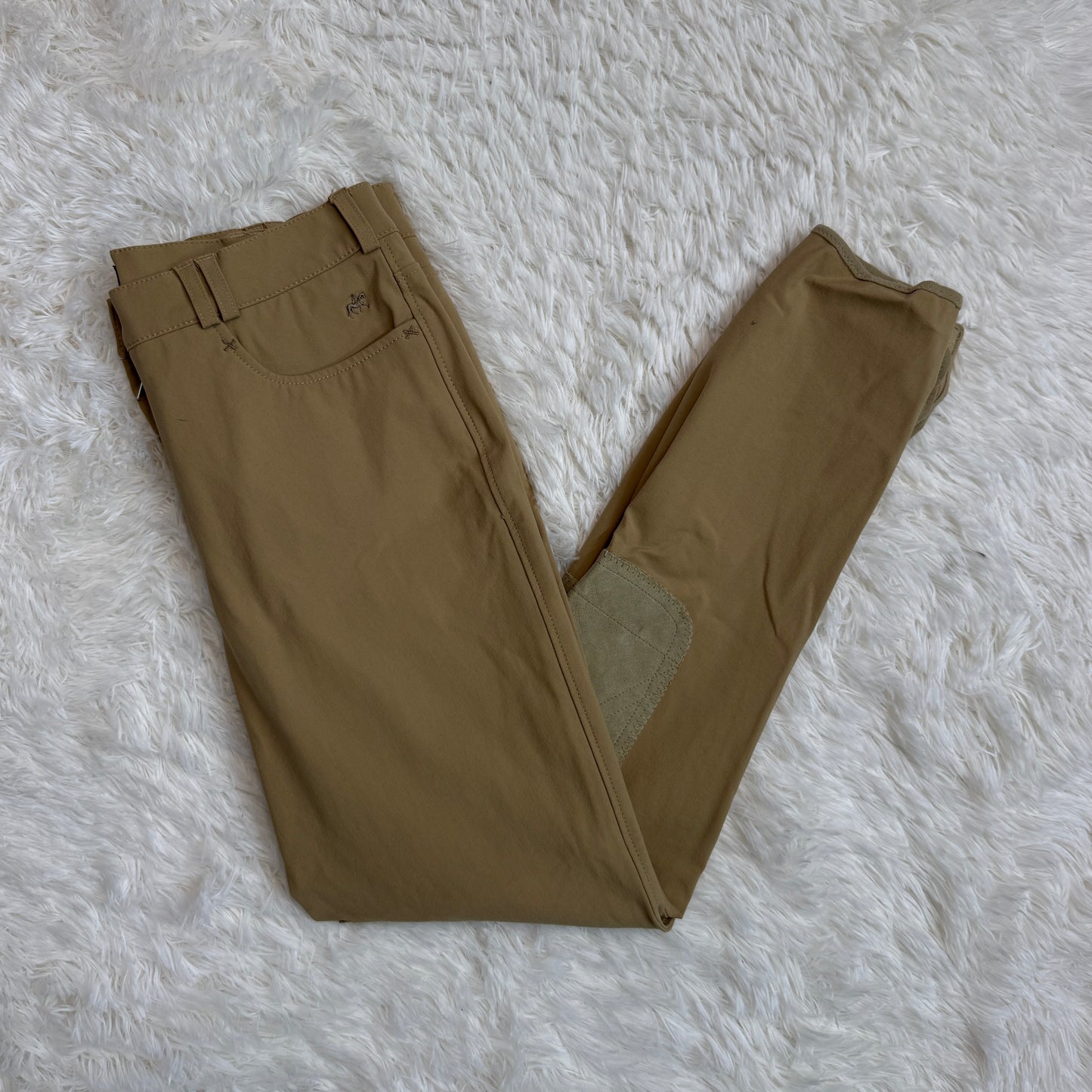 Women’s Size 32L Dark Tan Pikeur Knee Patch Horseback Riding Breeches