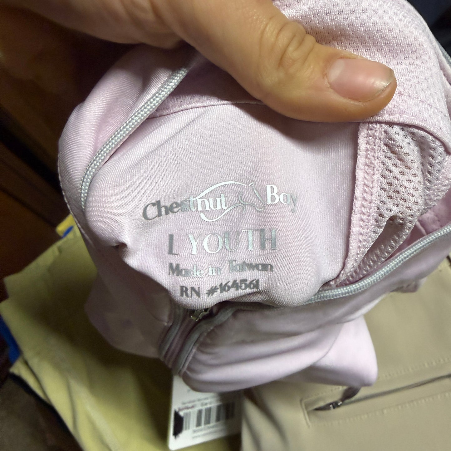 Child’s Large Pink Chestnut Bay Long Sleeve Horseback Riding Sunshirt