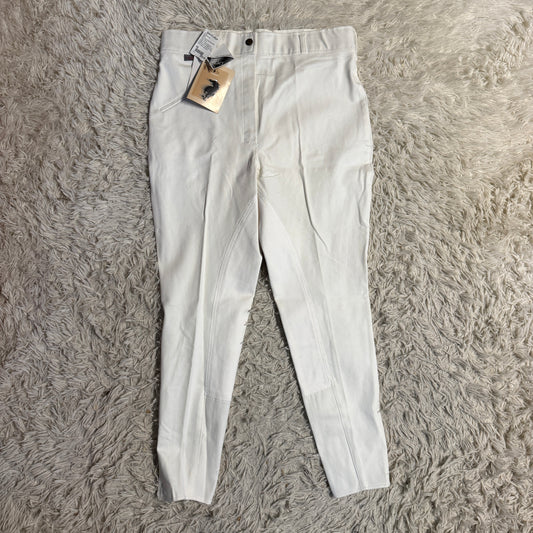 New Women’s Size 32R White Equilance Full Seat Horseback Riding Breeches