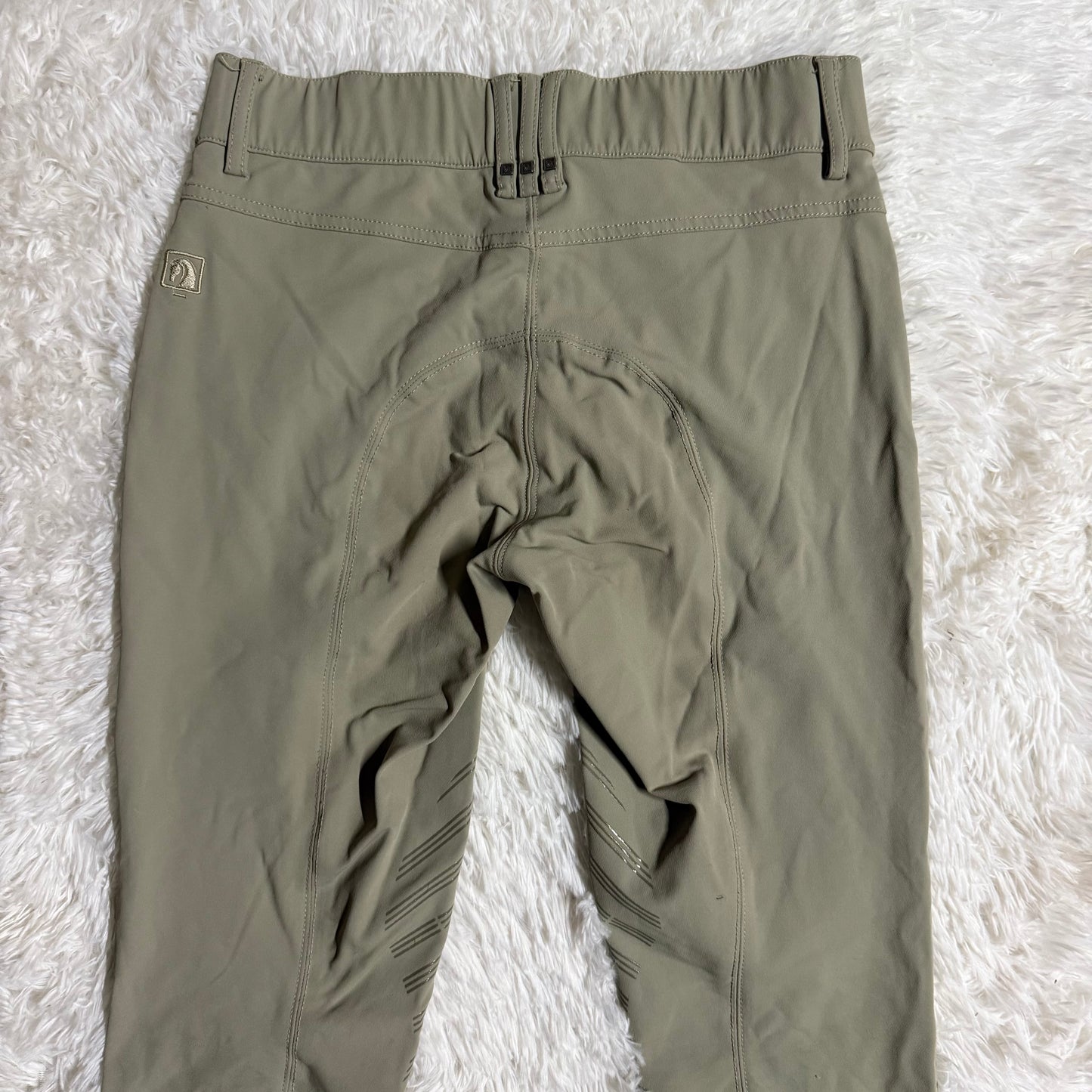 Women’s Size 28R Tan Romfh Knee Patch Horseback Riding Breeches