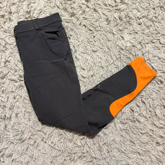 Women’s Size 30L Grey Schockemohle Full Seat Horseback Riding Breeches