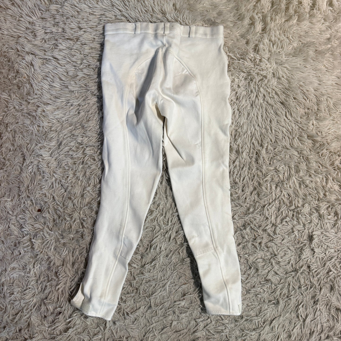 Child’s Size 16R White TuffRider Full Seat Horseback Riding Breeches