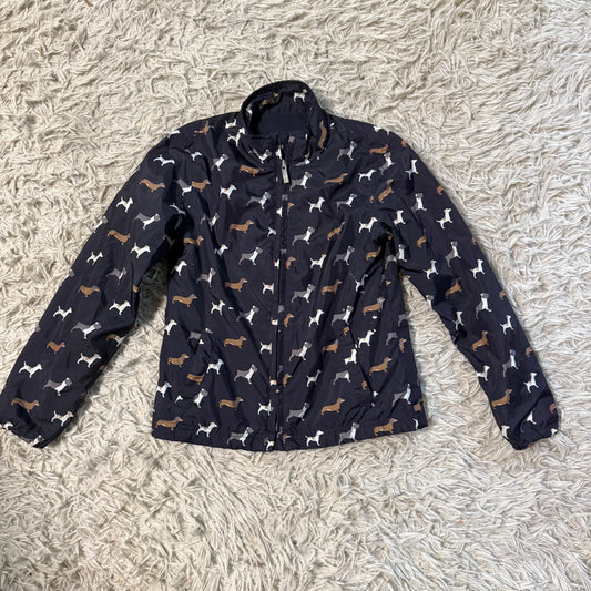 Girl’s Small Navy Ariat Dog Pattern Horseback Riding Winter Jacket