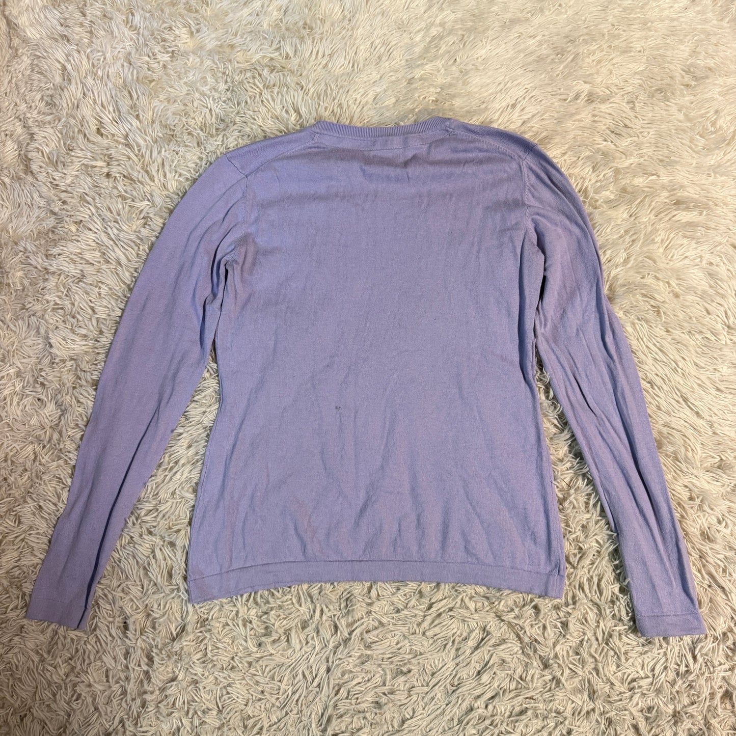 Women’s Medium Purple Dover Long Sleeve Horseback Riding Sweater