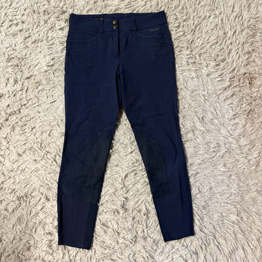 Women’s Size 30R Navy Ariat Knee Patch Horseback Riding Breeches
